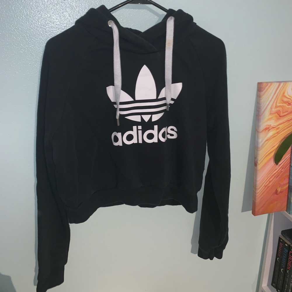Cropped Adidas Hoodie✨